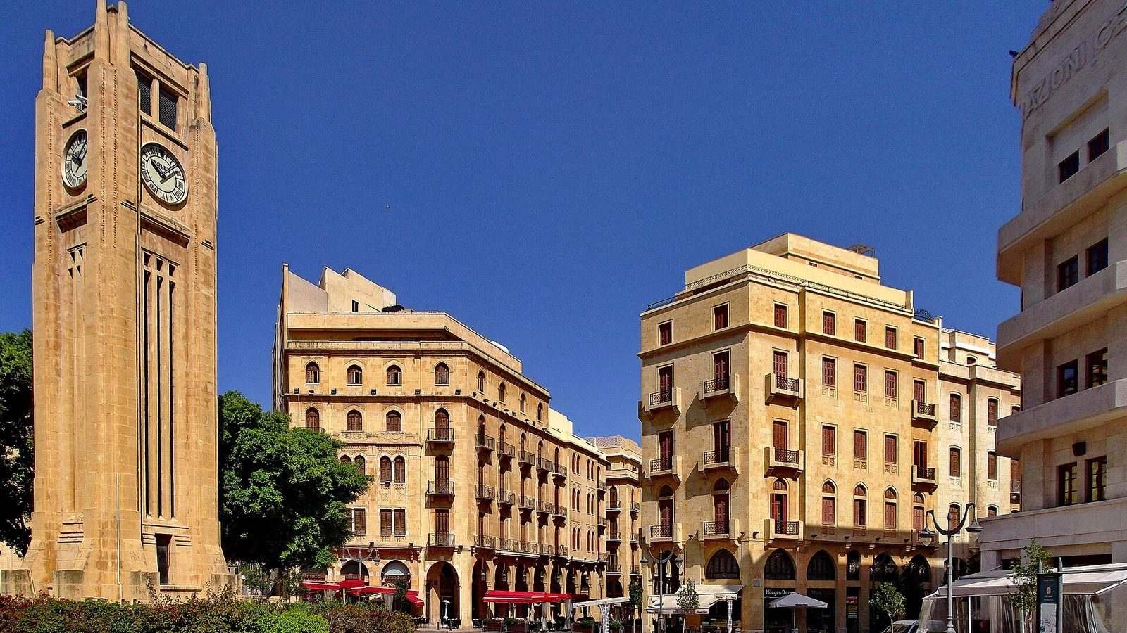 Beirut, Central District, Nejmeh Square with Hamidiyi Clock Tower (Picture taken March 2013)