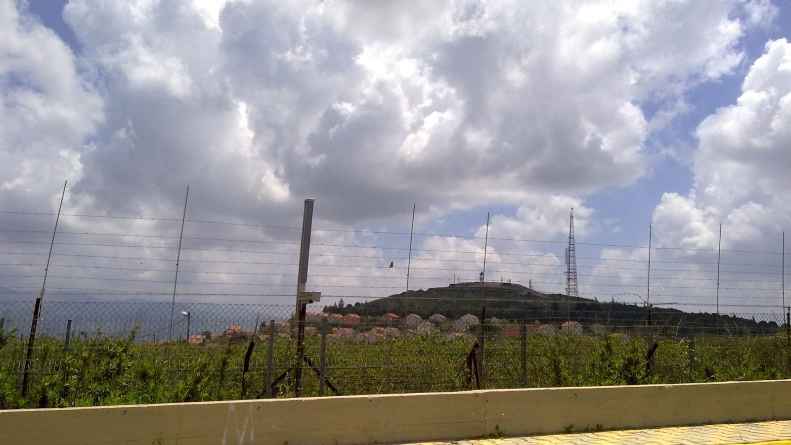 The road between Marjayoun and Bint Jbeil in southern Lebanon