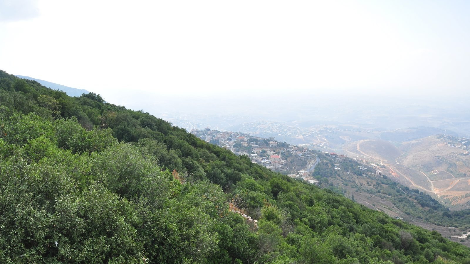 Hills and villages near Mleeta in southern Lebanon