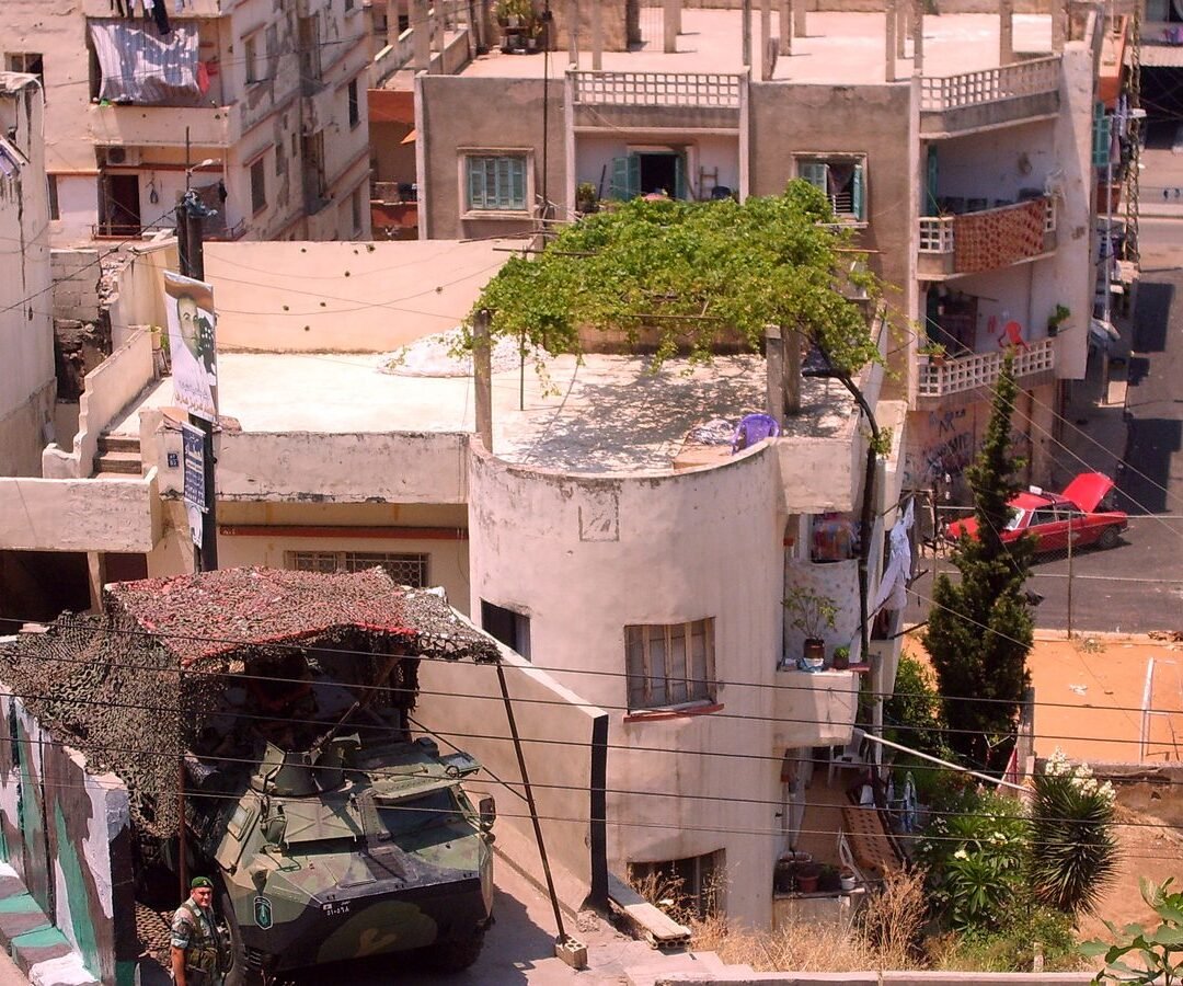 File photo: a Lebanese army vehicle on Syria Street, Tripoli.