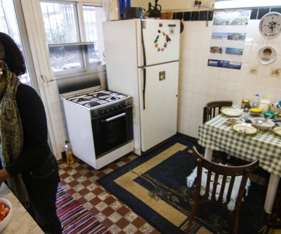 File photo: a migrant domestic worker in a home in Lebanon.